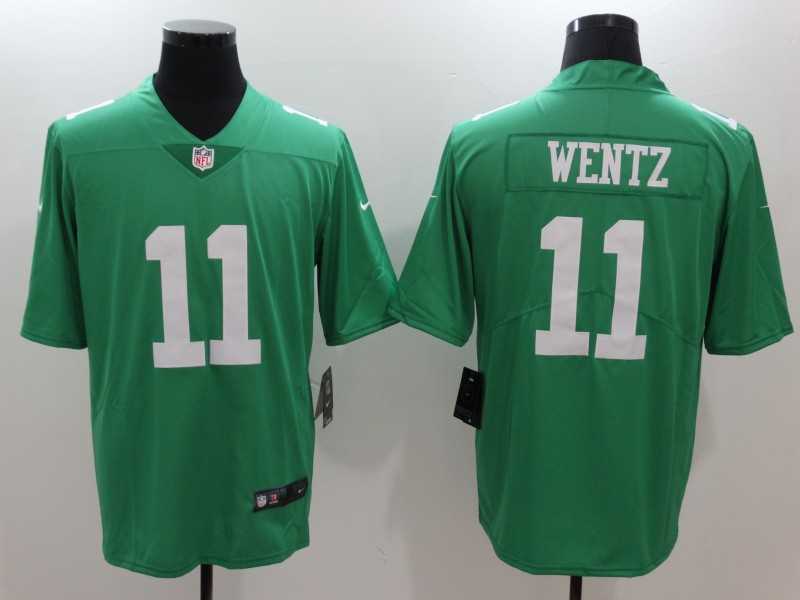 Nike Philadelphia Eagles #11 Carson Wentz Green Vapor Untouchable Player Limited Jersey,We sell and wholesale Nike Philadelphia Eagles #11 Carson Wentz Green Vapor Untouchable Player Limited Jersey on line form chian!